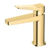RAK - Petit Square Standard Basin Mixer Brushed Gold -Roc Bathroom Furni Store rakpes3001gl