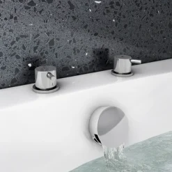 Cruze Overflow Bath Filler With Deck Side Valves -Roc Bathroom Furni Store rdsvpack nl