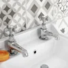 Regent Traditional Basin And Bath Taps - Chrome -Roc Bathroom Furni Store reg004reg005 d1