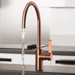 JTP Vos Rose Gold Single Lever Kitchen Sink Mixer -Roc Bathroom Furni Store rg181 l