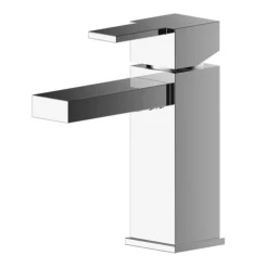 Nuie Sanford Chrome Mono Basin Mixer With Push Button Waste -Roc Bathroom Furni Store san305 l
