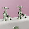 Silverdale Victorian Bath Pillar Taps Nickel -Roc Bathroom Furni Store silverdalevictorianbathpillartapsnickell