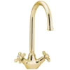 Deva Venetian Mono Sink Mixer With Swivel Spout - Gold -Roc Bathroom Furni Store sm057501l