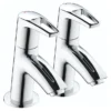 Bristan - Smile Contemporary Basin Taps - Chrome 1 Bristan - Smile Contemporary Basin Taps - Chrome -Roc Bathroom Furni Store sm12cl