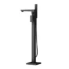 Toreno Modern Matt Black Floor Mounted Free-standing Bath Shower Mixer