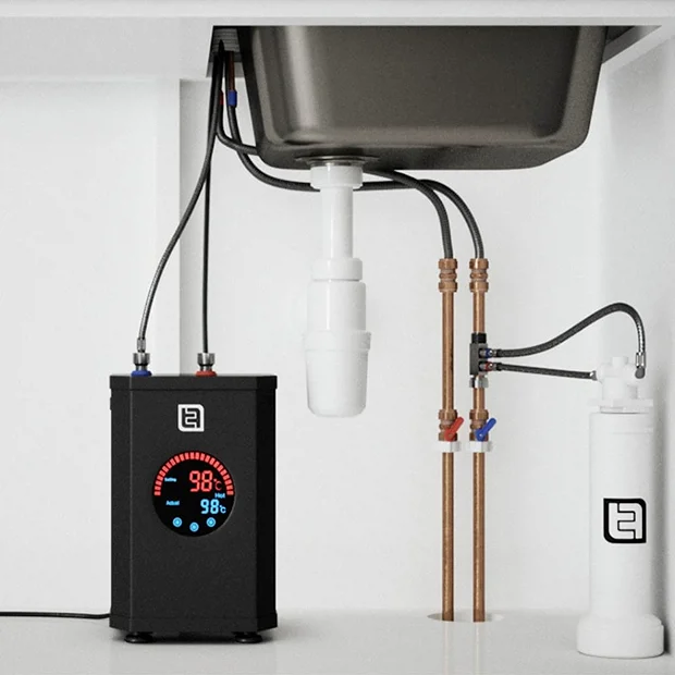 The Tap Factory Milla Brushed Brass/Black 4 In 1 Instant Hot Water Tap 3 The Tap Factory Milla Brushed Brass/Black 4 In 1 Instant Hot Water Tap