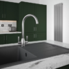 The Tap Factory Brushed Nickel Vibrance Duo Kitchen Mixer Tap -Roc Bathroom Furni Store tfvibtap2nk nickel