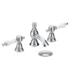 Heritage - Glastonbury 3 Hole Basin Mixer With Pop-up Waste - Chrome -Roc Bathroom Furni Store tgrc06 l