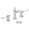 Heritage Glastonbury 3 Tap Hole Swivel Spout Basin Mixer With Pop-up Waste - Chrome -Roc Bathroom Furni Store tgrc09 l