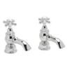 Heritage - Hartlebury Bath Pillar Taps - Chrome -Roc Bathroom Furni Store thrc01l
