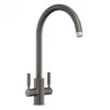 Rangemaster Intense Graphite Dual Lever Kitchen Tap -Roc Bathroom Furni Store tid1gr l