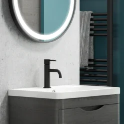 Toreno Matt Black Round Basin Mono Mixer Tap 10 Toreno Matt Black Round Basin Mono Mixer Tap -Roc Bathroom Furni Store tmbbt d1