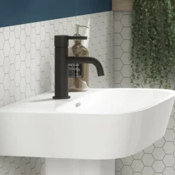 Toreno Matt Black Round Basin Mono Mixer Tap 12 Toreno Matt Black Round Basin Mono Mixer Tap -Roc Bathroom Furni Store tmbbtd3