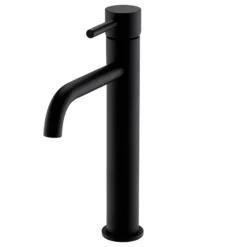 Toreno Matt Black Round High Rise Mono Basin Mixer Tap 7 Toreno Matt Black Round High Rise Mono Basin Mixer Tap -Roc Bathroom Furni Store tmbhr detail1