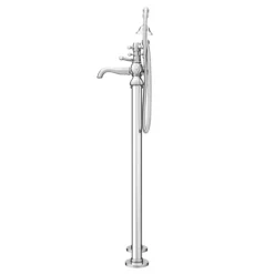 Chatsworth 1928 Traditional Crosshead Freestanding Bath Shower Mixer Tap -Roc Bathroom Furni Store trad03dfs d4