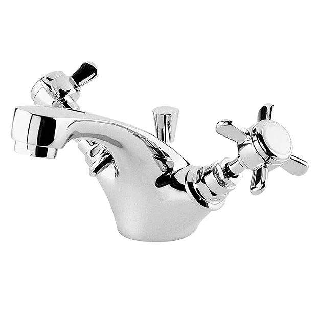 Traditional Mono Basin Mixer Tap Inc Pop-Up Waste - Chrome 4 Traditional Mono Basin Mixer Tap Inc Pop-Up Waste - Chrome - Image 2