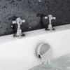 Chatsworth Traditional 3/4" Deck Bath Side Valves (Pair) -Roc Bathroom Furni Store trdsv d1
