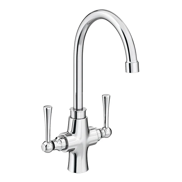 Trafalgar Polished Chrome Dual Lever Kitchen Mixer Tap 5 Trafalgar Polished Chrome Dual Lever Kitchen Mixer Tap - Image 3