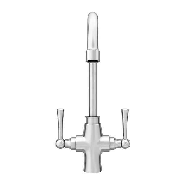Trafalgar Brushed Nickel Dual Lever Kitchen Mixer Tap 8 Trafalgar Brushed Nickel Dual Lever Kitchen Mixer Tap - Image 6