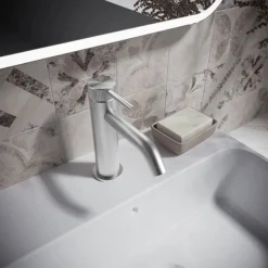 Crosswater 3ONE6 Stainless Steel Mono Basin Mixer Tap -Roc Bathroom Furni Store ts110dns d2