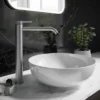 Crosswater 3ONE6 Stainless Steel Tall Mono Basin Mixer Tap -Roc Bathroom Furni Store ts112dns d1