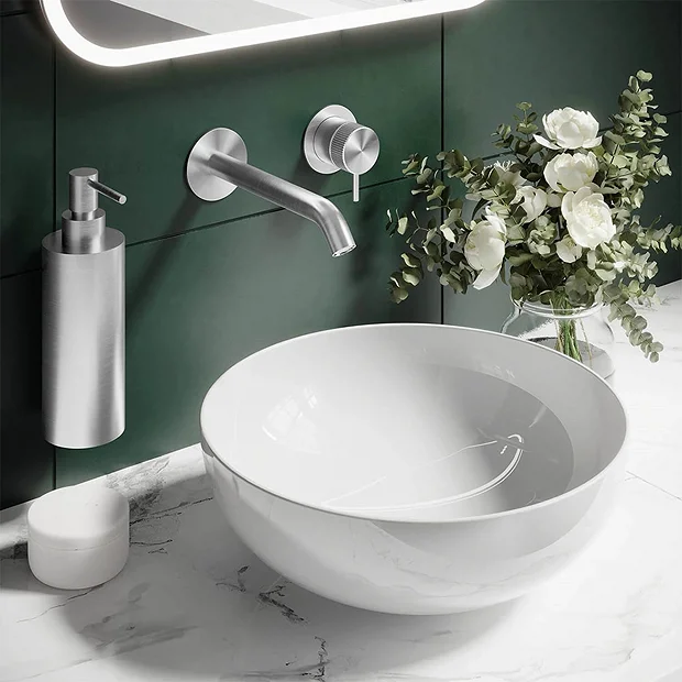 Crosswater 3ONE6 Stainless Steel Wall Mounted 2 Hole Set Basin Mixer 3 Crosswater 3ONE6 Stainless Steel Wall Mounted 2 Hole Set Basin Mixer