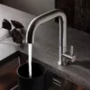 Crosswater - Cucina Tube Side Lever Kitchen Mixer - Stainless Steel -Roc Bathroom Furni Store tu713ds d2
