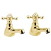 Deva Tudor Basin Taps - Gold -Roc Bathroom Furni Store tud01501l