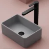Toreno Round Black High Rise Mono Basin Mixer -Roc Bathroom Furni Store tur074r d1