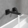 Villeroy & Boch Villeroy And Boch Subway 3.0 Wall Mounted Single Lever Basin Mixer - Matt Black -Roc Bathroom Furni Store tvw112007000k5 l1