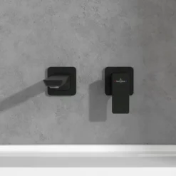 Villeroy & Boch Villeroy And Boch Subway 3.0 Wall Mounted Single Lever Basin Mixer - Matt Black -Roc Bathroom Furni Store tvw112007000k5 l2