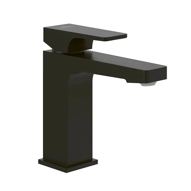 Villeroy & Boch Villeroy And Boch Architectura Modern Matt Black Square Single Lever Basin Mixer With Pop Up Waste 4 Villeroy & Boch Villeroy And Boch Architectura Modern Matt Black Square Single Lever Basin Mixer With Pop Up Waste - Image 2