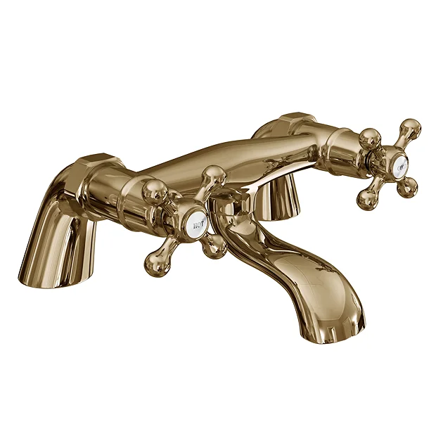 Victoria Gold Traditional Bath Filler Tap 3 Victoria Gold Traditional Bath Filler Tap