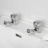 Bristan - Club Basin Taps - Chrome With Metal Heads -Roc Bathroom Furni Store vac12cmt.ai1