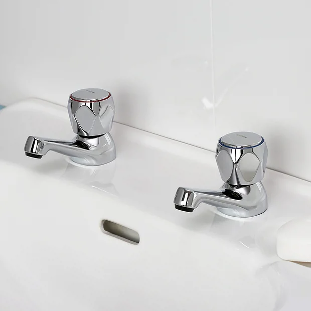 Bristan - Club Basin Taps - Chrome With Metal Heads 3 Bristan - Club Basin Taps - Chrome With Metal Heads