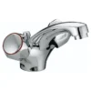 Bristan - Club Mono Basin Mixer W/ Pop Up Waste - Chrome W/ Metal Heads 2 Bristan - Club Mono Basin Mixer W/ Pop Up Waste - Chrome W/ Metal Heads -Roc Bathroom Furni Store vacbascmt ln