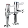 Bristan - Value Lever High Neck Pillar Taps With 3" Levers -Roc Bathroom Furni Store valhnkccd l