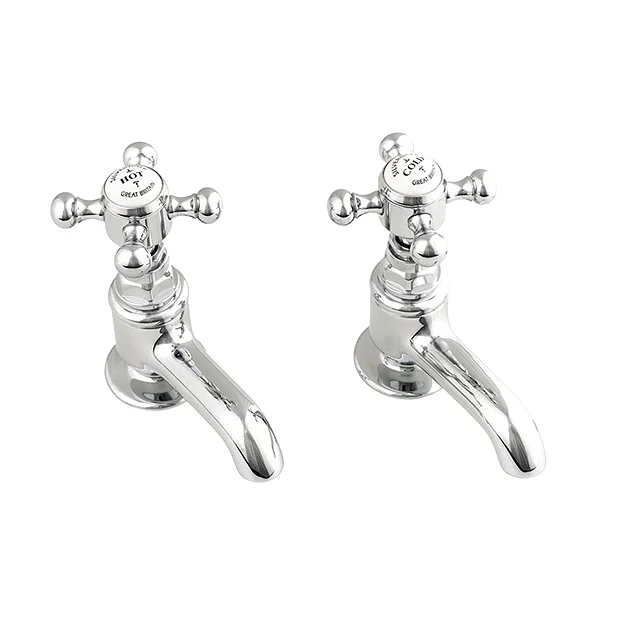 Silverdale Victorian Cloakroom Basin Pillar Taps Chrome 4 Silverdale Victorian Cloakroom Basin Pillar Taps Chrome - Image 2
