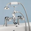 Silverdale Victorian Bath Shower Mixer Taps Chrome
