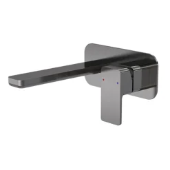 Venice Cubo Gunmetal Grey Wall Mounted Basin Mixer