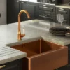 Venice Traditional Kitchen Mixer Tap With Swivel Spout - Brushed Copper