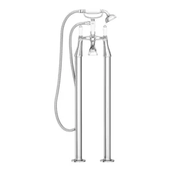 Lancaster Traditional Freestanding Chrome Bath Shower Mixer & Shower Kit