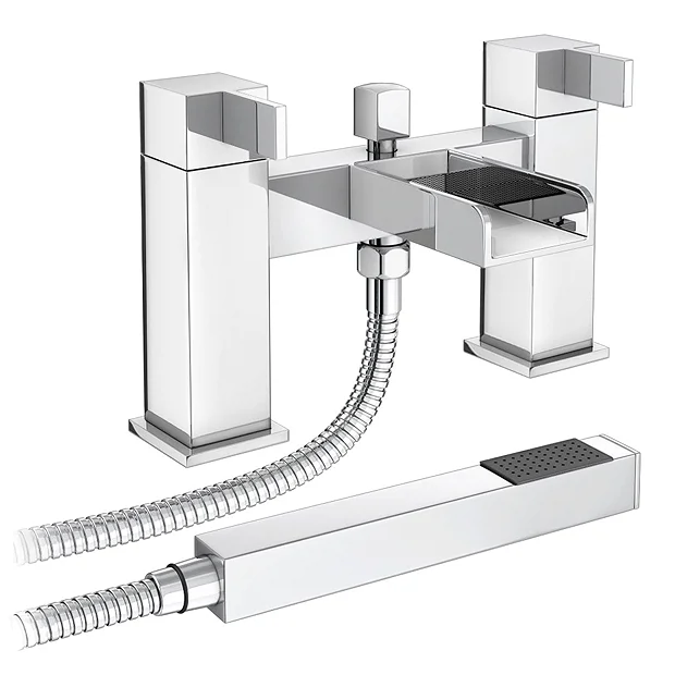 Edge Waterfall Bath Shower Mixer + Shower Kit 3 Edge Waterfall Bath Shower Mixer + Shower Kit