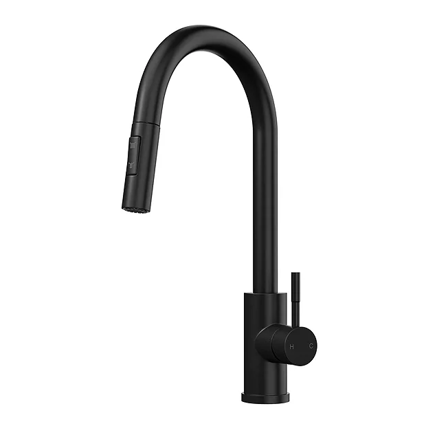 Venice Matt Black Kitchen Sink Mixer With Pull-Out Hose And Spray Head 5 Venice Matt Black Kitchen Sink Mixer With Pull-Out Hose And Spray Head - Image 3