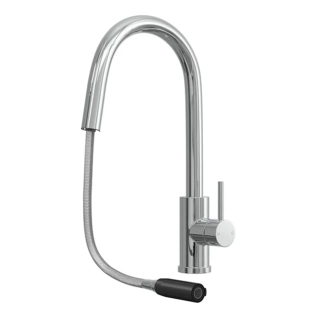 Venice Chrome Kitchen Sink Mixer With Concealed Pull Out Hose And Spray Head 3 Venice Chrome Kitchen Sink Mixer With Concealed Pull Out Hose And Spray Head