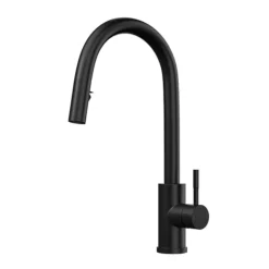 Venice Matt Black Kitchen Sink Mixer With Concealed Pull Out Hose And Spray Head 7 Venice Matt Black Kitchen Sink Mixer With Concealed Pull Out Hose And Spray Head -Roc Bathroom Furni Store vnksm457 d1