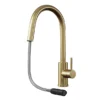 Venice Brushed Brass Kitchen Sink Mixer With Concealed Pull Out Hose And Spray Head 2 Venice Brushed Brass Kitchen Sink Mixer With Concealed Pull Out Hose And Spray Head -Roc Bathroom Furni Store vnksm459 d2