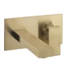 Crosswater Verge Wall Mounted (2TH) Basin Mixer Brushed Brass -Roc Bathroom Furni Store vr121wnflrg