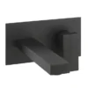 Crosswater Verge Wall Mounted (2TH) Basin Mixer Matt Black -Roc Bathroom Furni Store vr121wnm lrg