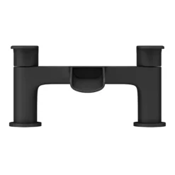 Valencia Matt Black Waterfall Bath Filler -Roc Bathroom Furni Store vwft2blk d2